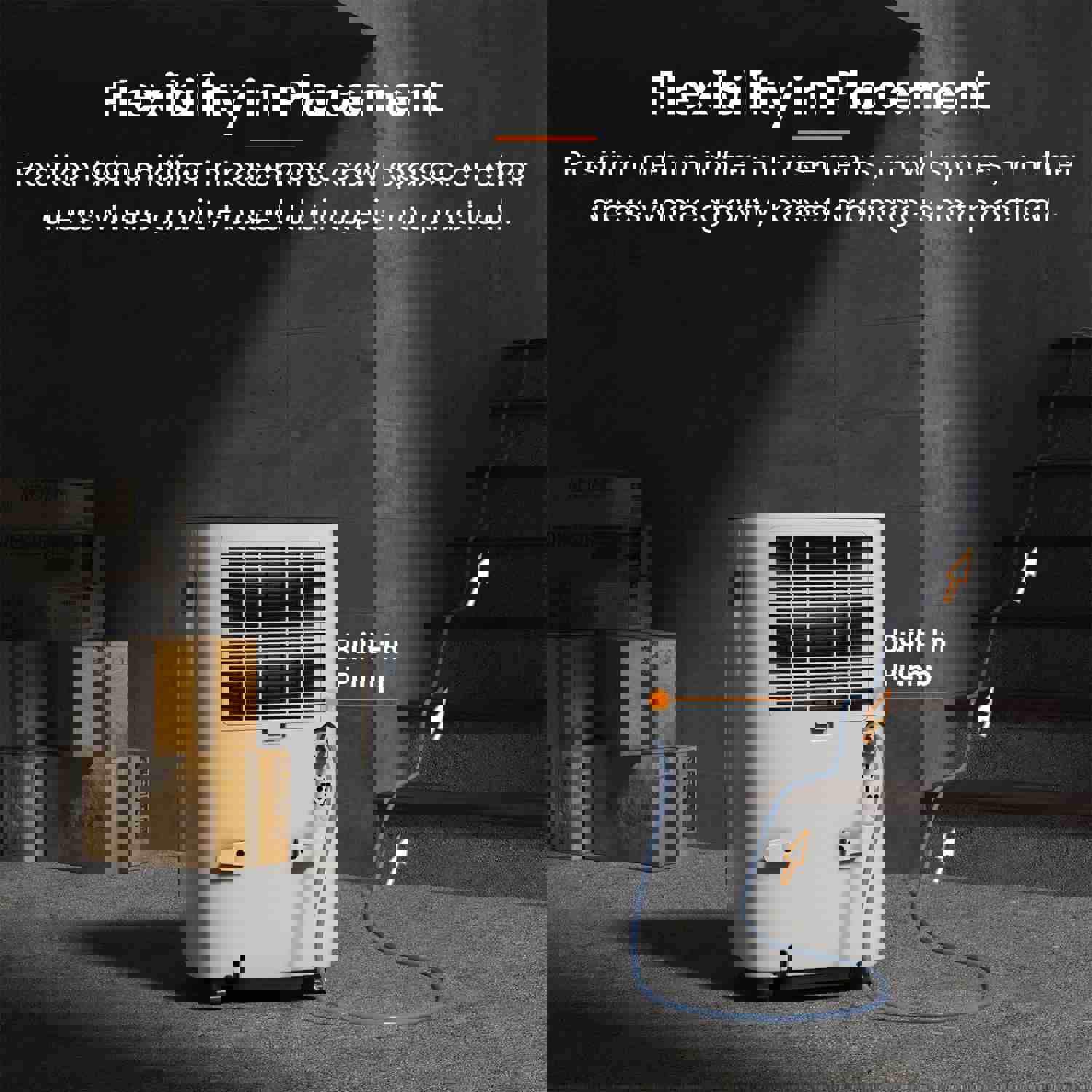 Fehom 150 Pints Dehumidifier with Pump - Energy Star Most Efficient 2023 for Large Rooms up to 7000 Sq. Ft