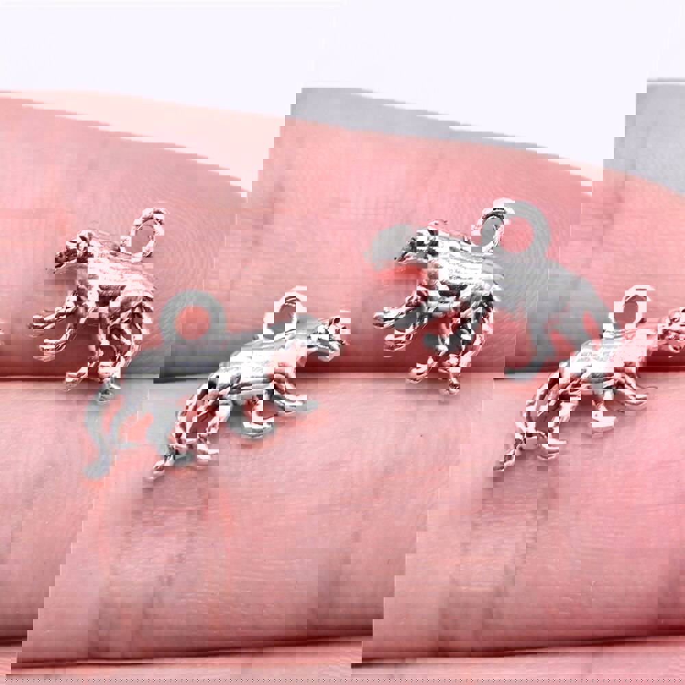 WYSIWYG 20pcs Antique Silver Dog Charms for DIY Jewelry Making