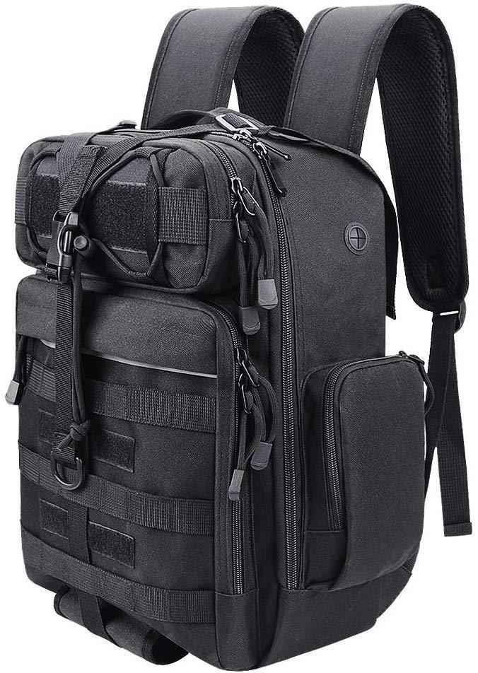 Fyland Tactical Backpack - Durable Military EDC Bug Out Bag with Molle System for Outdoor Activities