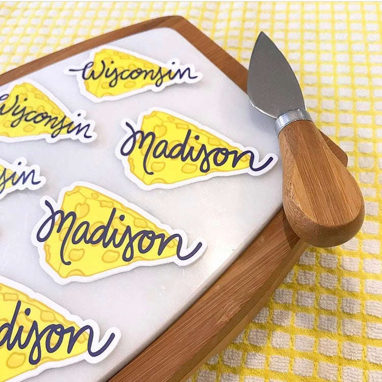 Wisconsin Cheese Vinyl Sticker - Durable, Waterproof & Scratch Resistant
