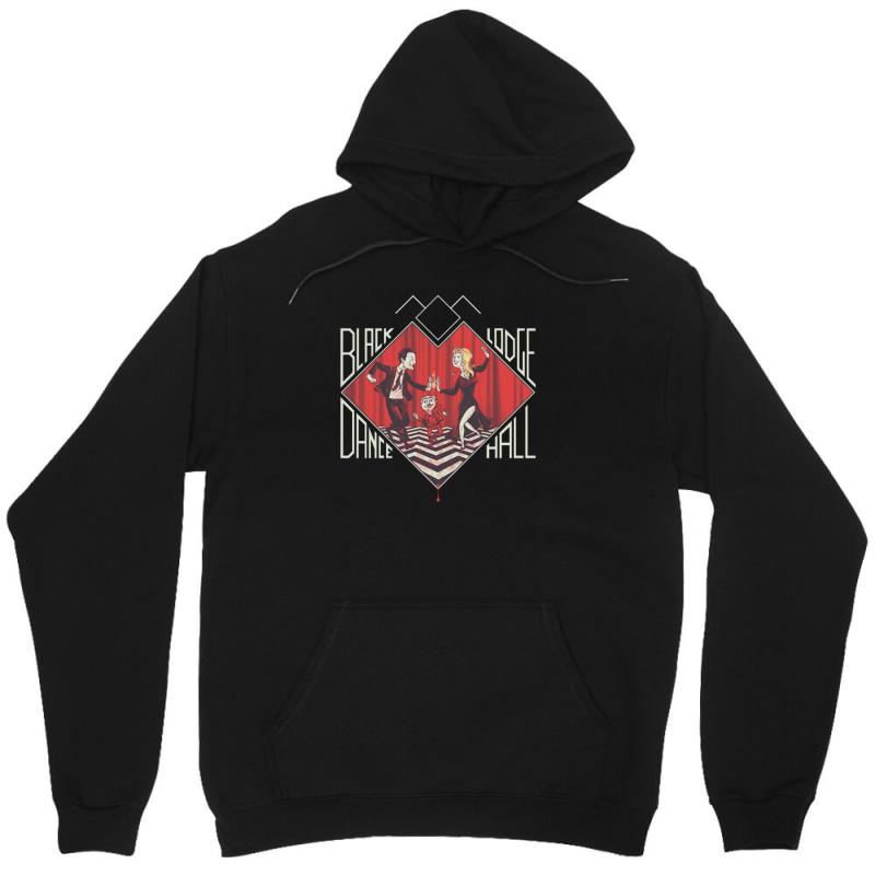 Black Lodge Dance Hall Unisex Hoodie by MDK ART