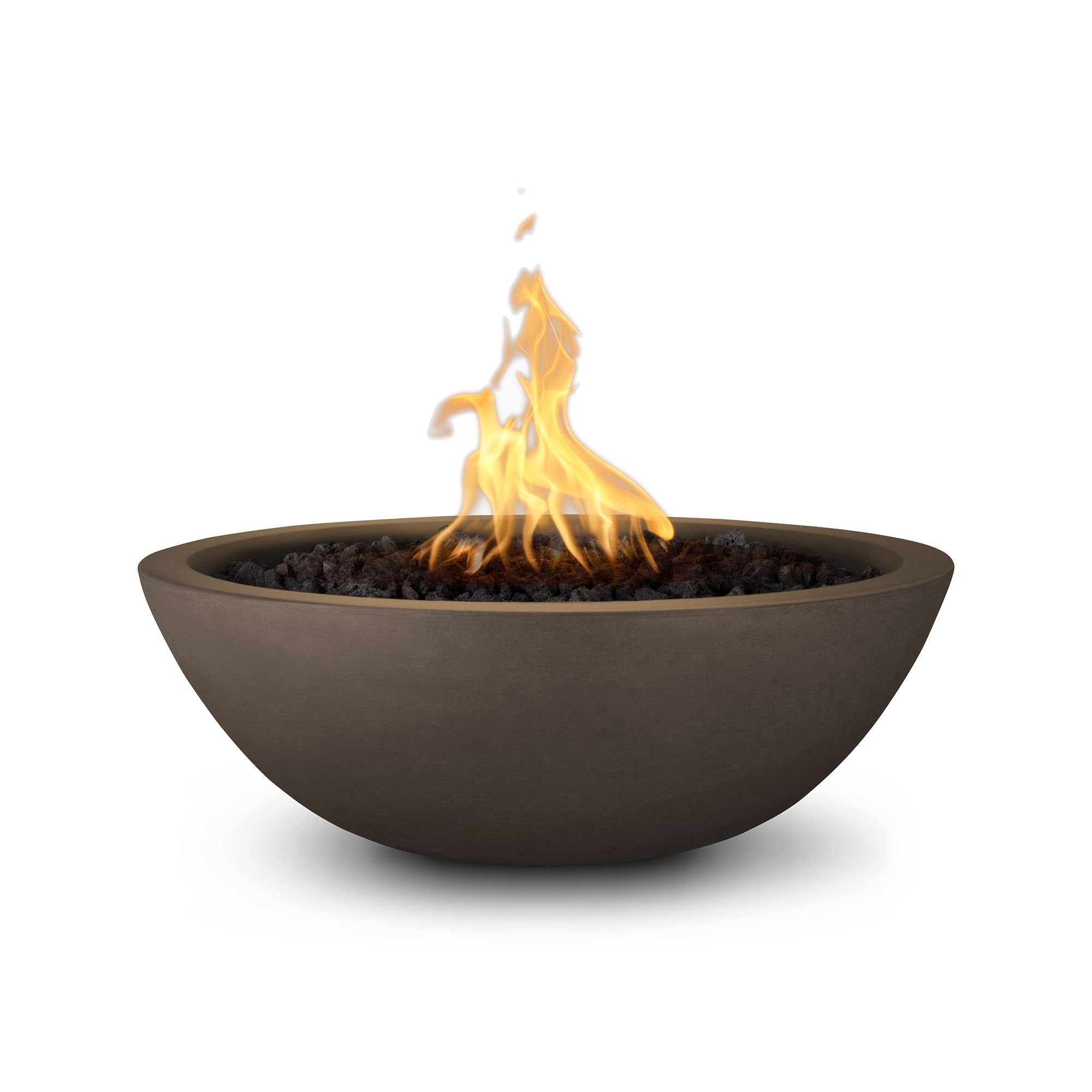 Outdoor Plus Sedona Round Fire Bowl in GFRC Concrete with Free Cover