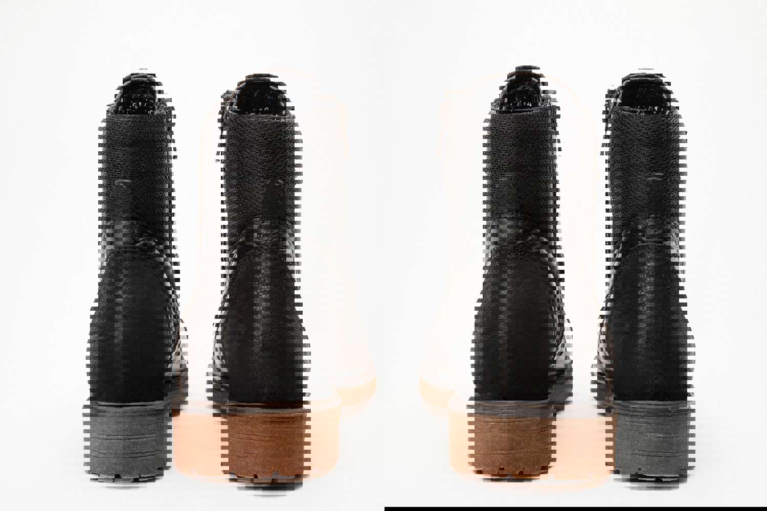 Zagreb Black Leather Cap Toe Lace Up Men Boot with Zipper