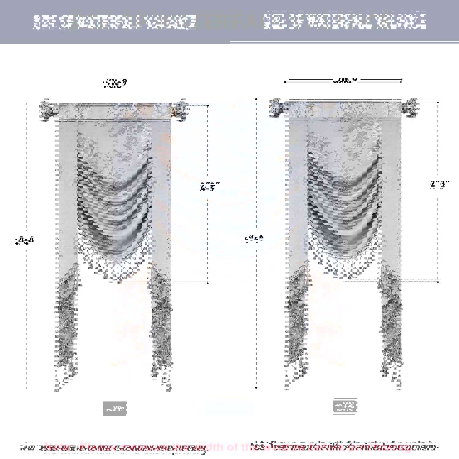 Provence Swag Valance - Elegant Window Decor