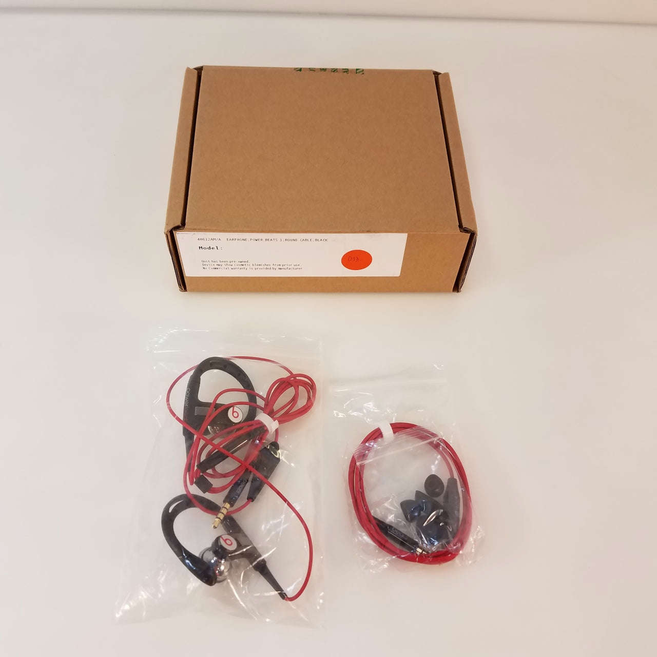 Beats by Dr. Dre Powerbeats 1 WIRED In-Ear Headphones with Remote, Black 4H612AM/A