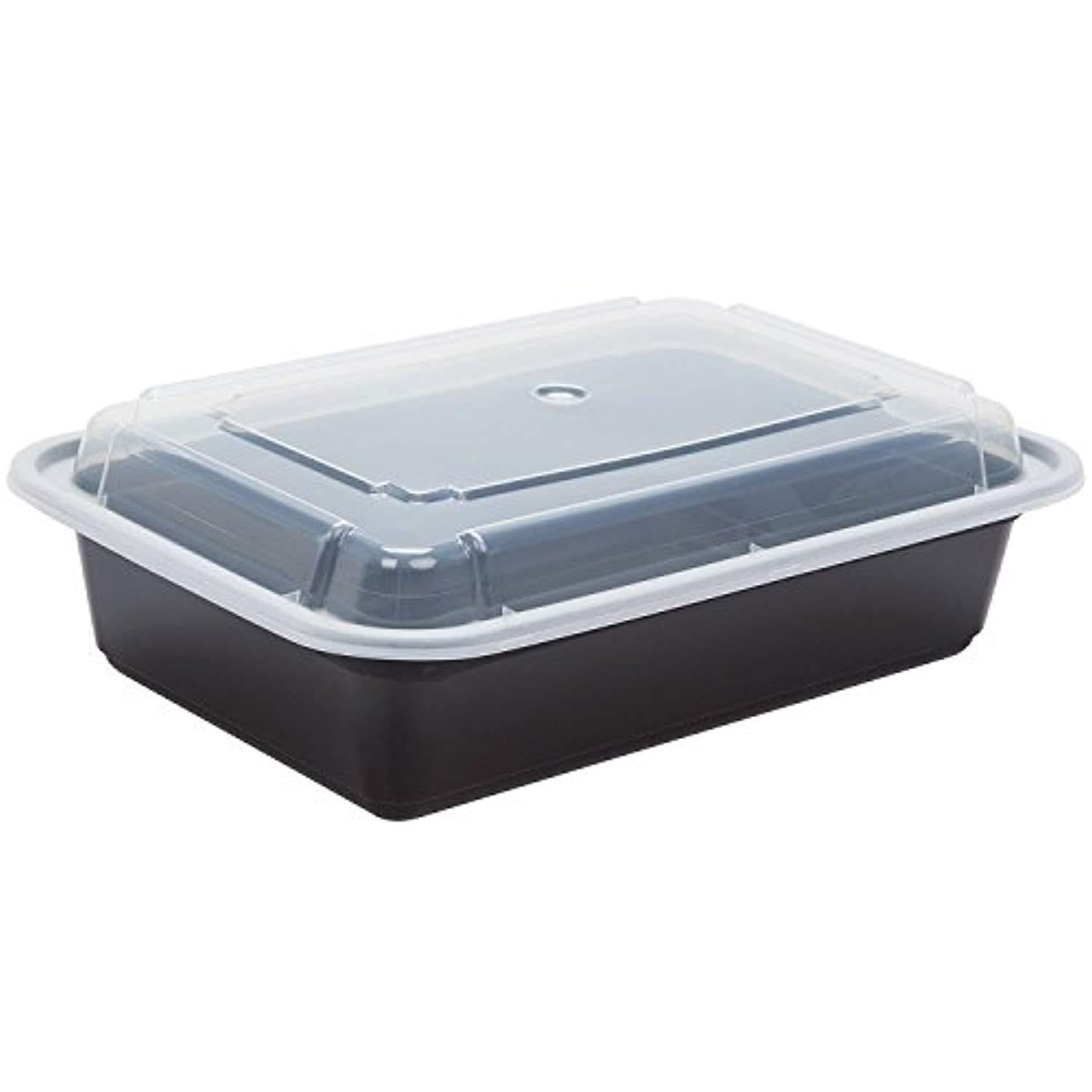 15-Pack Meal Prep Containers with Lids - Stackable, Reusable, Microwavable Food Storage Bento Boxes