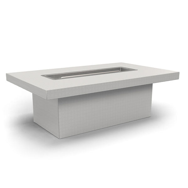 The Outdoor Plus Unfinished Rectangular Fire Pit Table for DIY