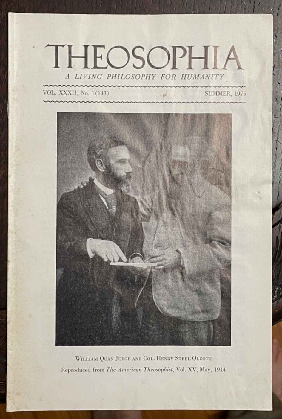 THEOSOPHIA MAGAZINE, Summer 1975 - THEOSOPHICAL Journal, BLAVATSKY OCCULT ARTS