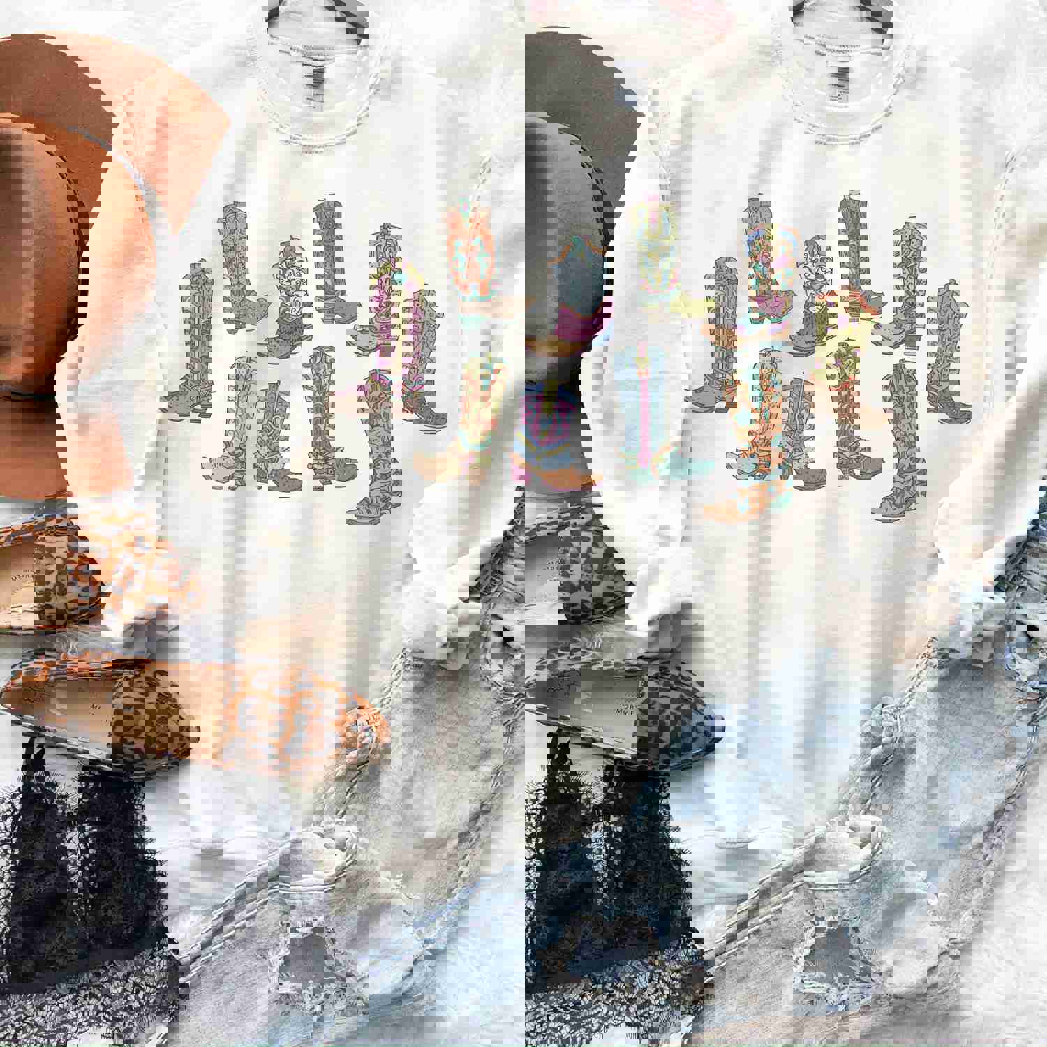 Western Cowgirl Boots Sweatshirt