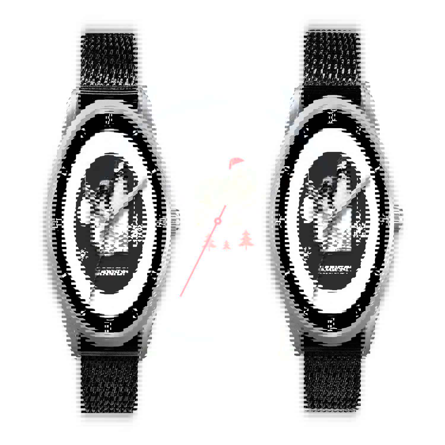 Japanese Chin Dog Washington Christmas Special Wrist Watch