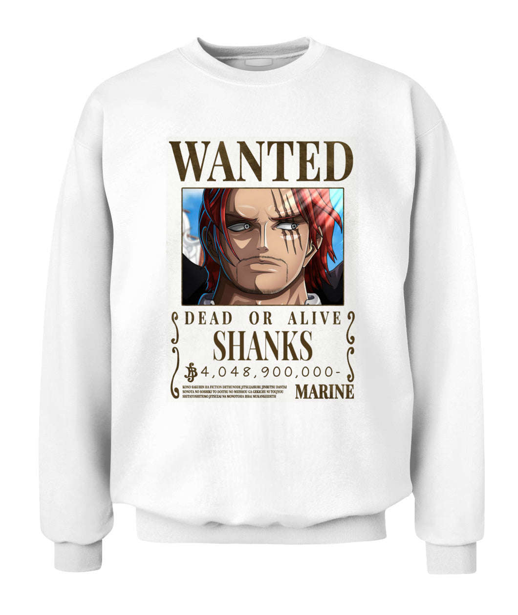 Shanks Wanted Custom Graphic Unisex T-Shirt