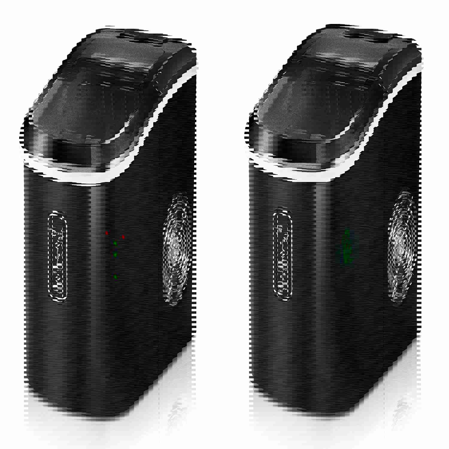 Euhomy Countertop Ice Maker Machine, 26 Lbs/24H, 9 Cubes in 6 Mins, Self-Clean, Portable with Ice Scoop & Basket (Black)