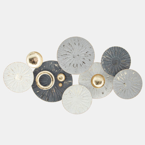 Sagebrook Home 16134 Meta 38 Contemporary Wall Decor, Gray