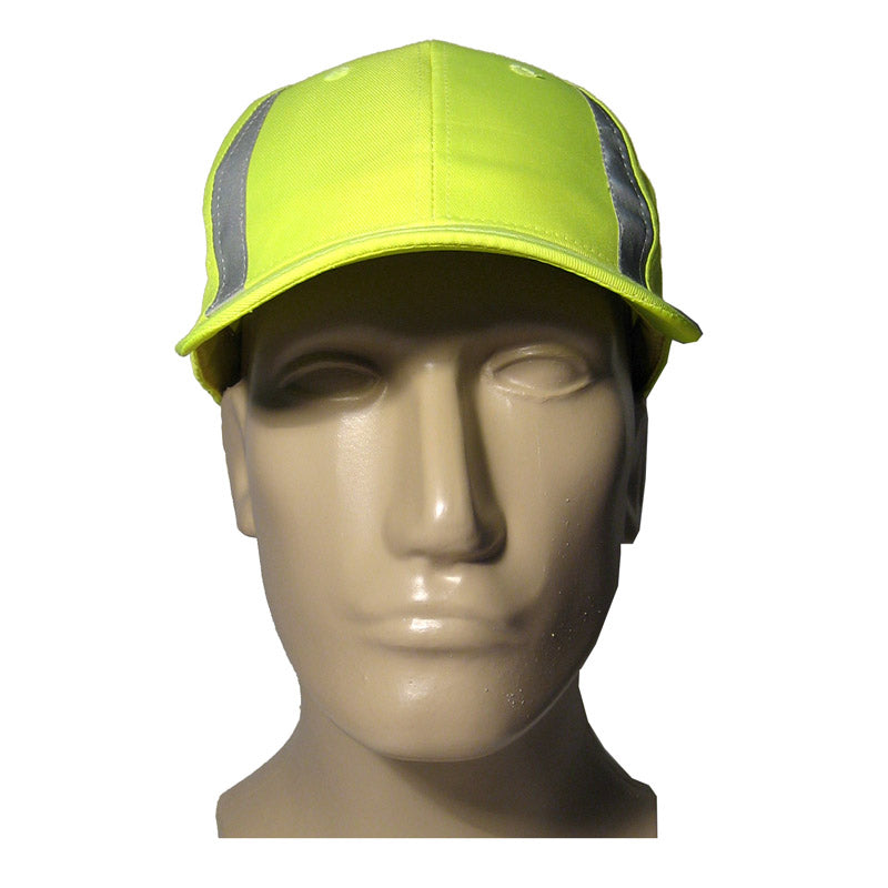 Reflective Safety Hat Neon High Visibility Baseball Cap for Outdoor Sports
