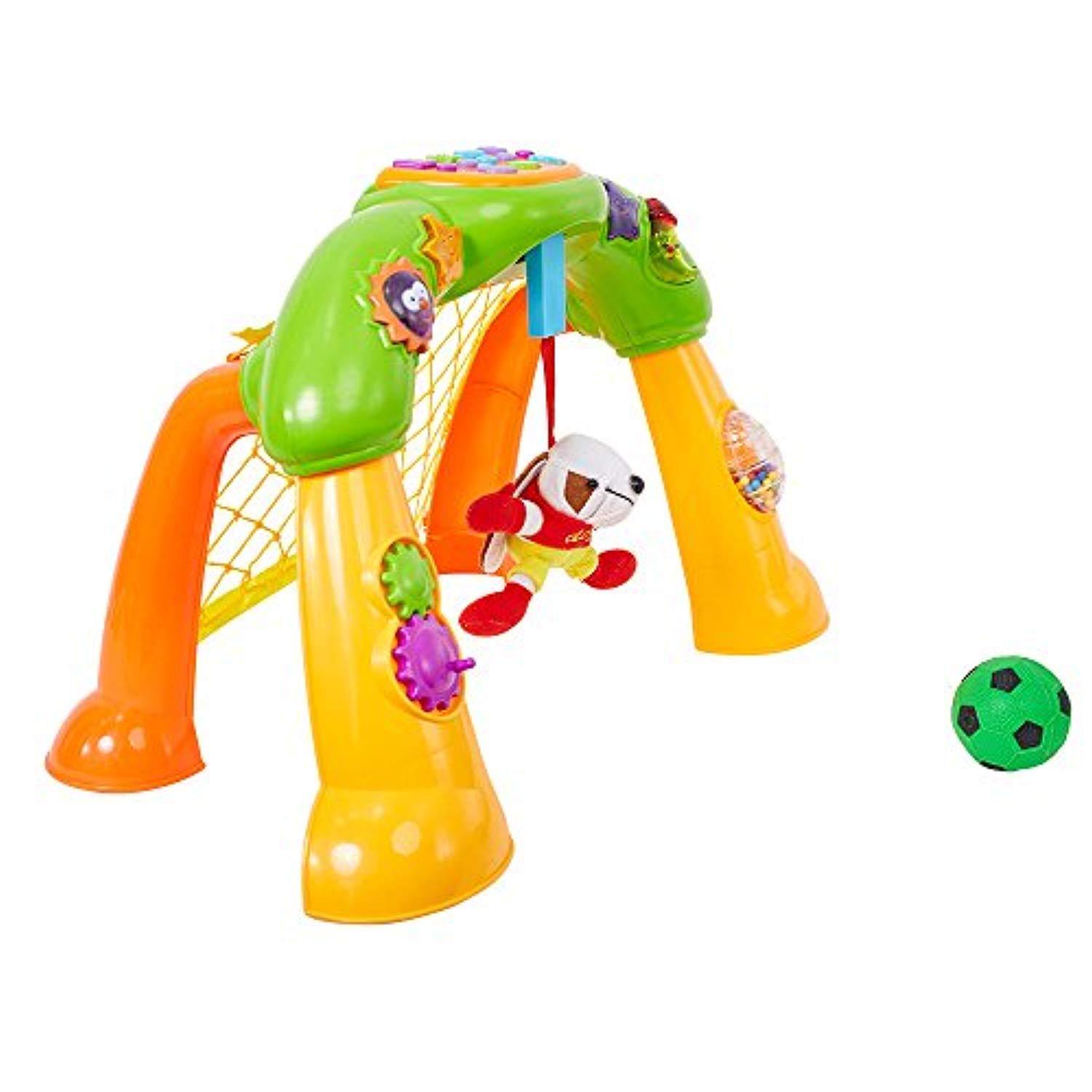 2 in 1 Football Game Toy for Kids with Music & Light - Soccer Scoring Goal Game