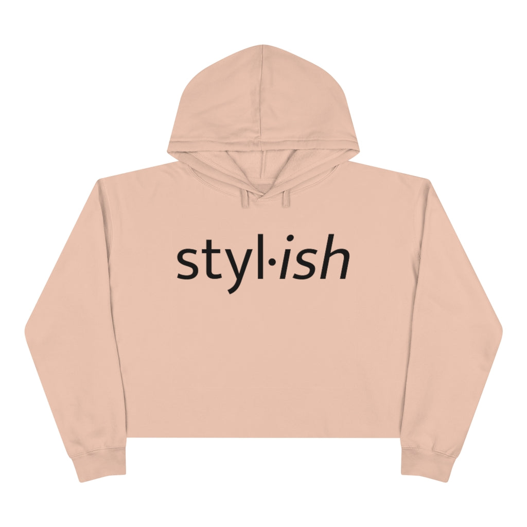 Stylish Cropped Hoodie - Soft 3-End Fleece, Relaxed Fit