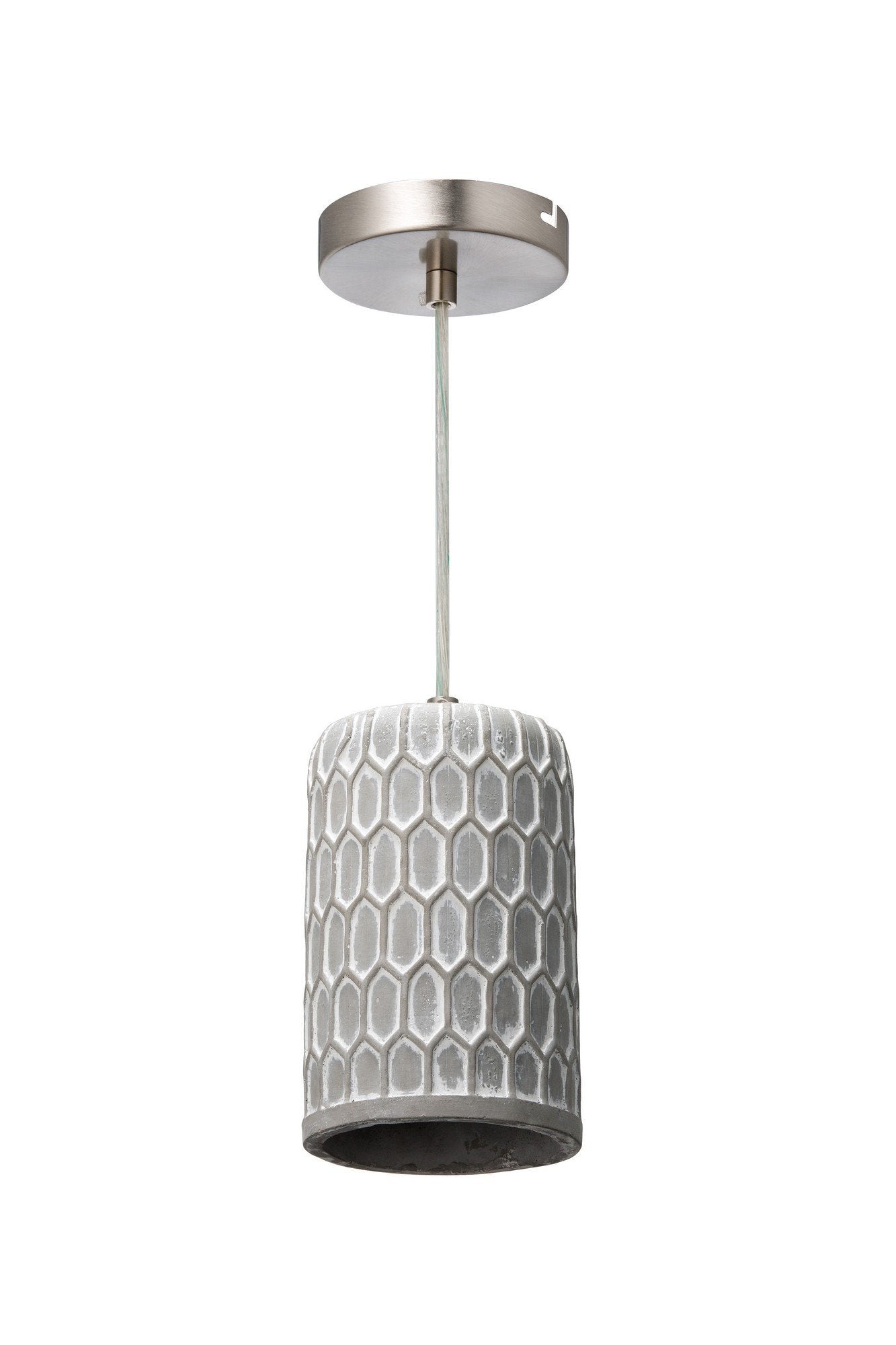 Concrete 1-Lt Jewel Mini Pendant