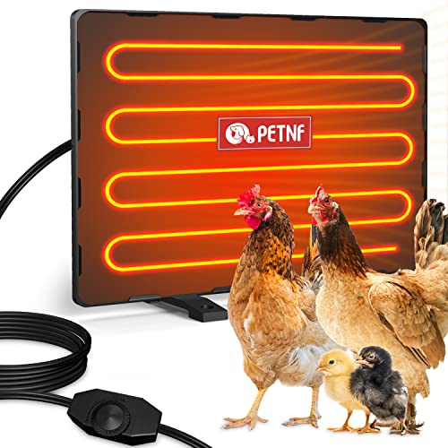 Chicken Coop Heater - 140 Watts Radiant Energy Efficient Design with Thermal Protector