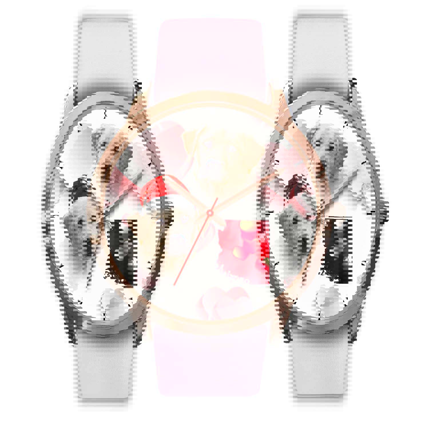 Stylish Labrador Retriever Arizona Christmas Golden Wrist Watch for Men and Women