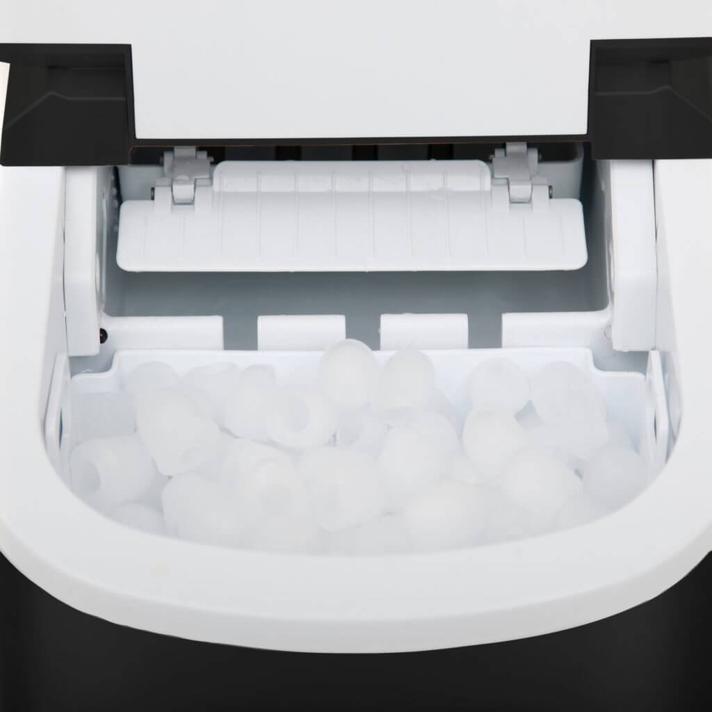 Whynter Compact Portable Ice Maker 27 lb Capacity – Metallic Black IMC-270MB