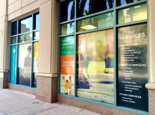 Custom Perforated Window Decals for Business Advertising