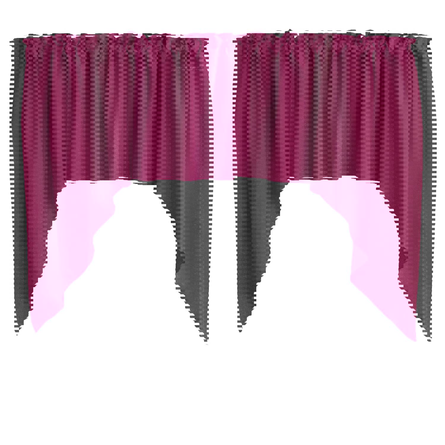 Stretch Velvet Solid Swag Window Valance - 72" Wide / 36" Tall