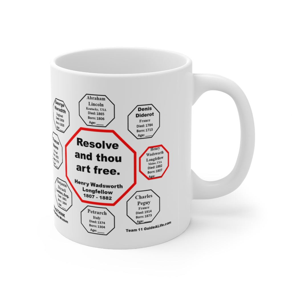 MW-11.3 - Resolve and Thou Art Free Ceramic Mug 11oz