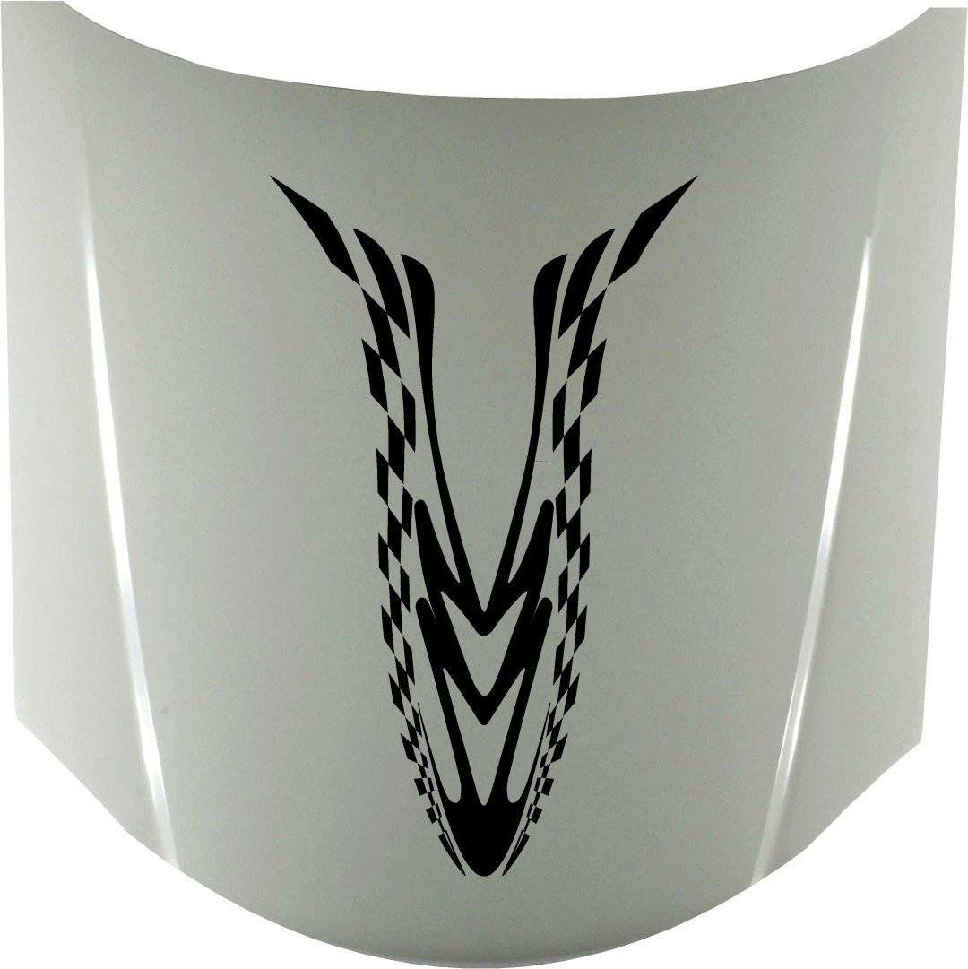 Auto Truck Car Hood Flames Tribal Graphics Decals B713