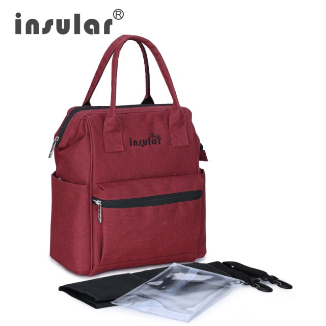 Mummy Large Capacity Stroller Bag - Multi-function Waterproof Diaper Backpack for Mom and Baby