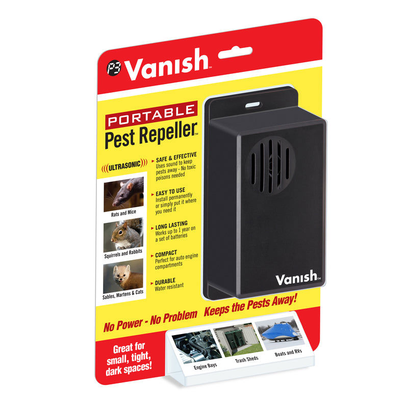 Vanish Battery-Powered Electronic Pest Repeller For Indoor & Outdoor Pests