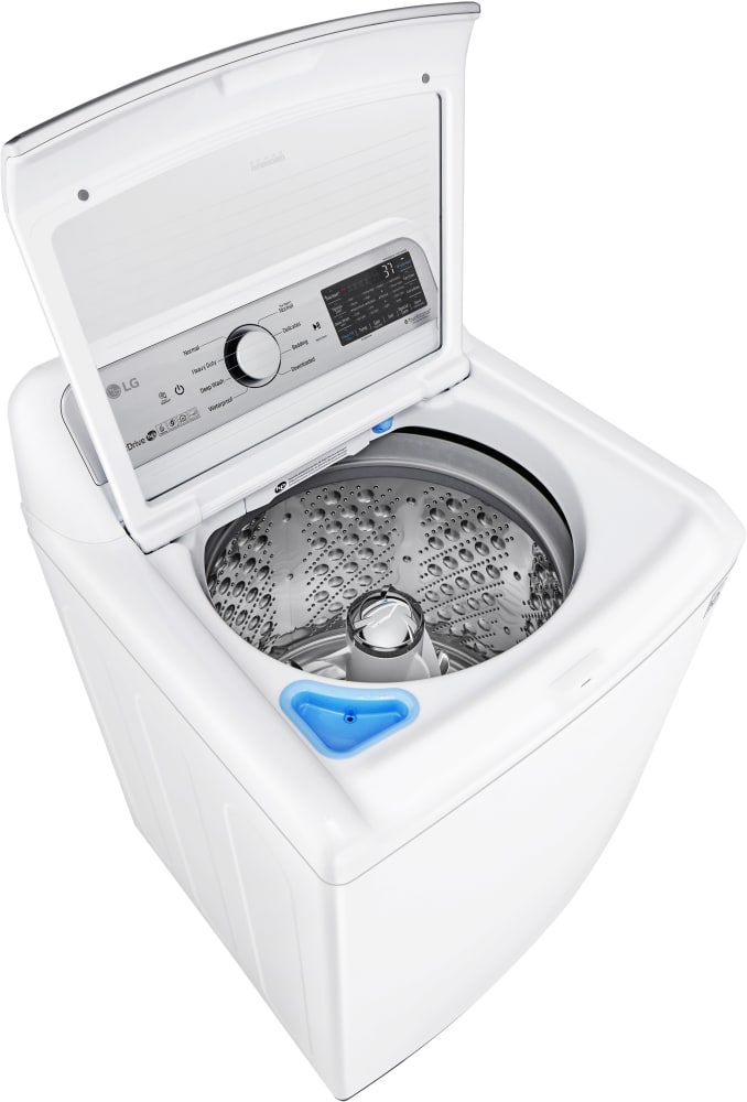 LG 27 in. 4.8 cu. ft. Mega Capacity White Top Load Washer and 7.3 Cu.Ft. Ultra Large High Efficiency Gas Dryer Combo