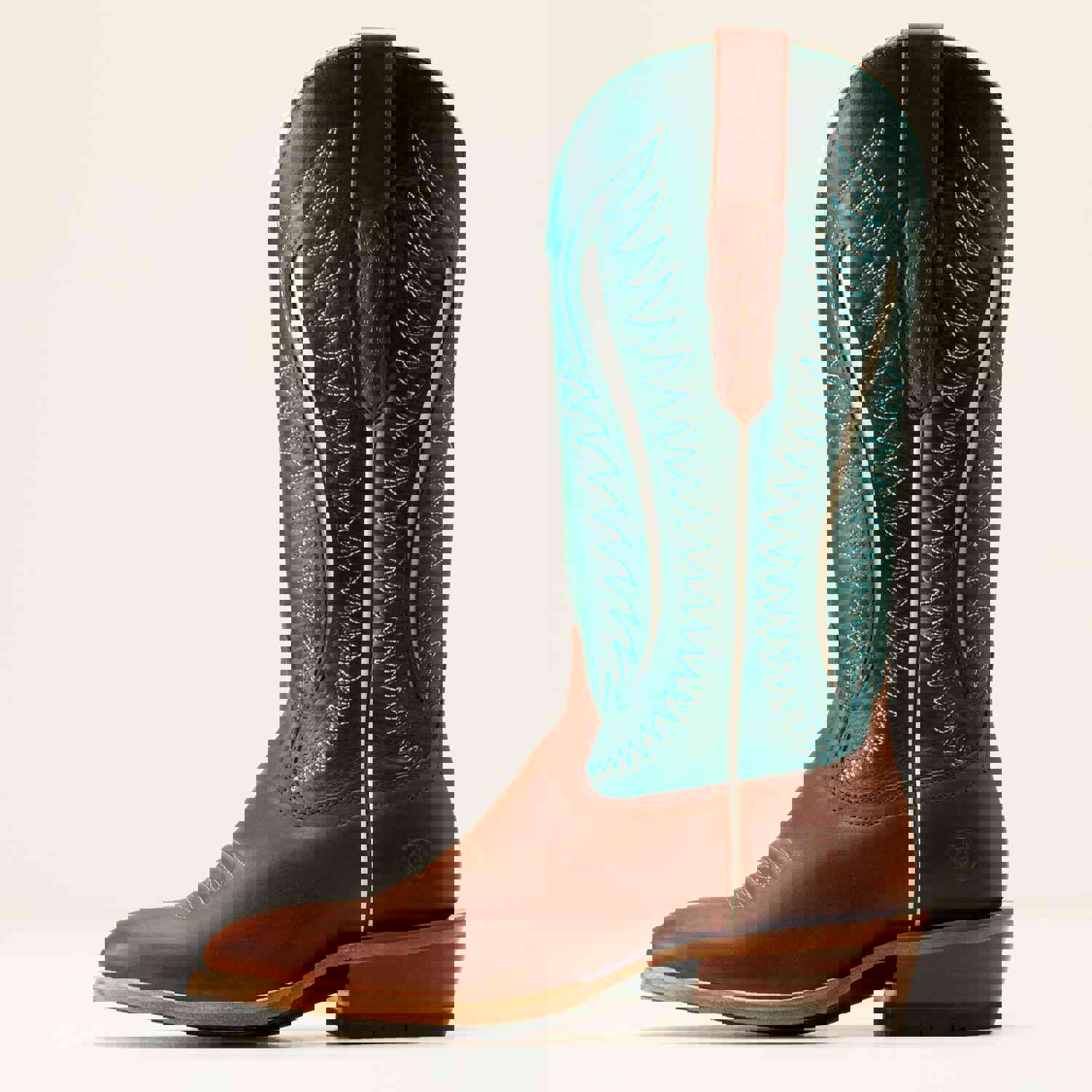 Ariat Women's Rust Futurity Limited Round Toe Western Boots with Dark Green Tops