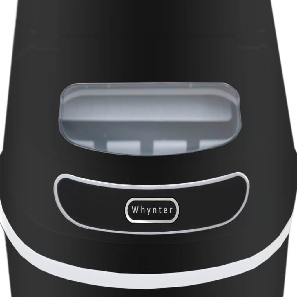 Whynter Compact Portable Ice Maker 27 lb Capacity – Metallic Black IMC-270MB