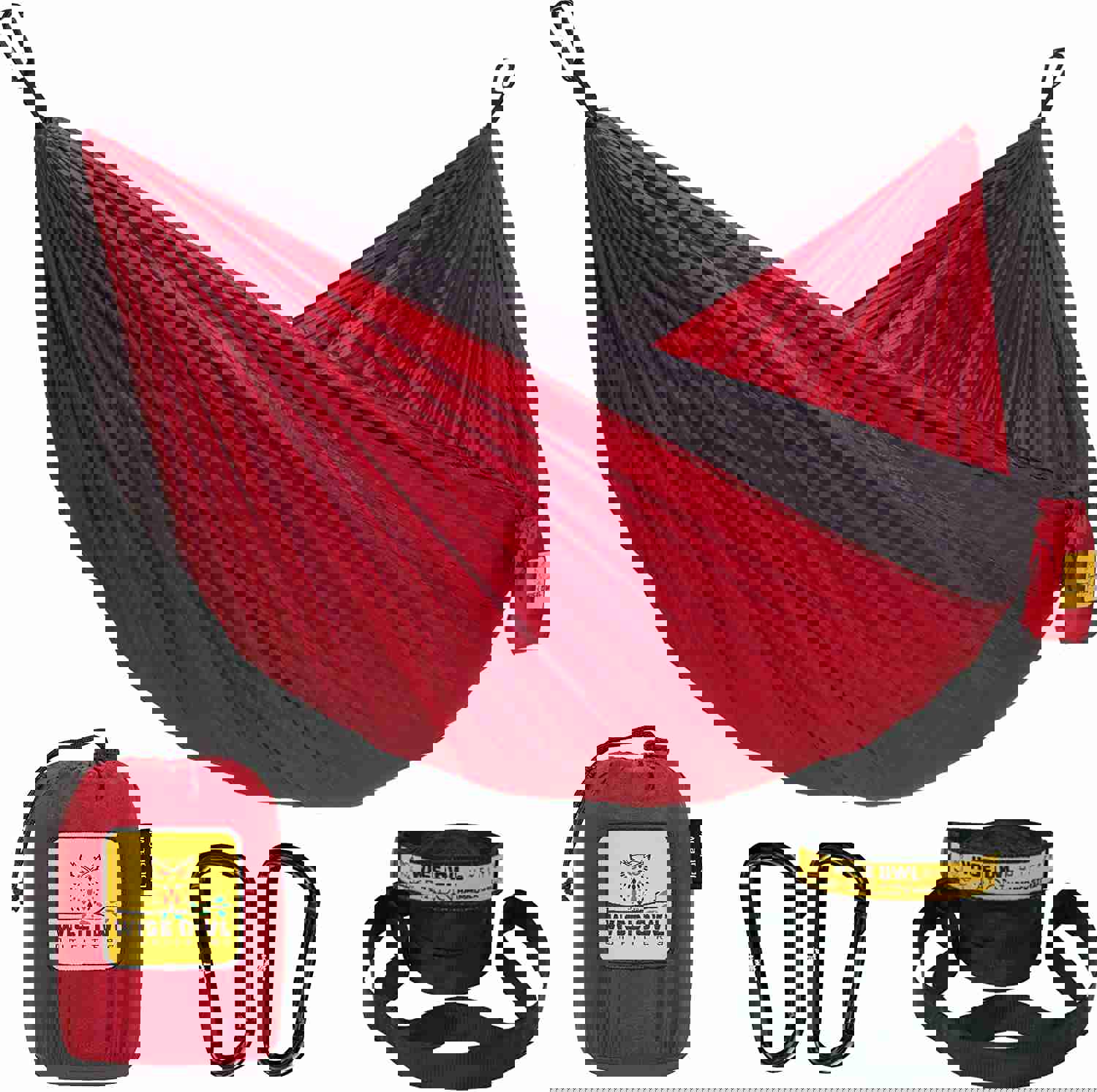 Wise Owl Outfitters Double Camping Hammock - Lightweight & Portable for Outdoor Adventures