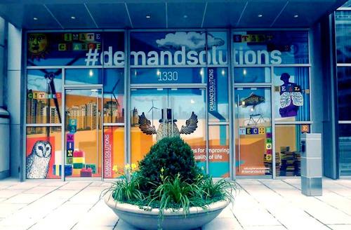 Custom Perforated Window Decals for Business Advertising