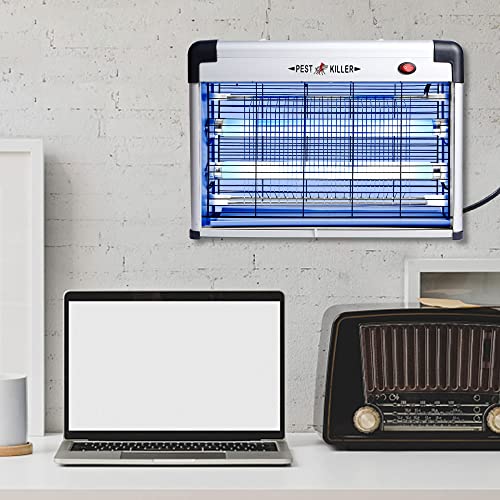 Phosooy Electric Bug Zapper - Indoor Mosquito Killer with 20W Lamps & 2800V Grid