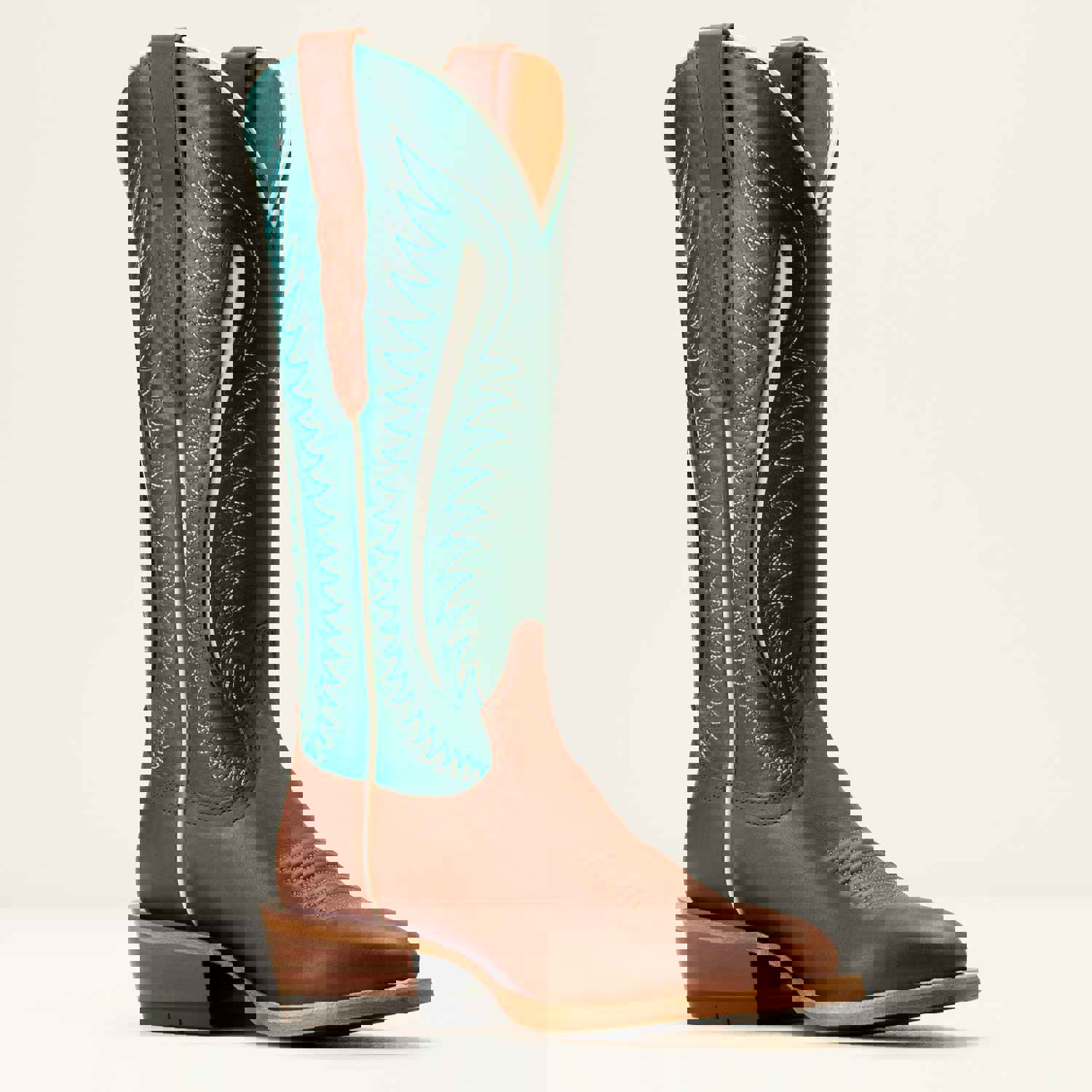 Ariat Women's Rust Futurity Limited Round Toe Western Boots with Dark Green Tops