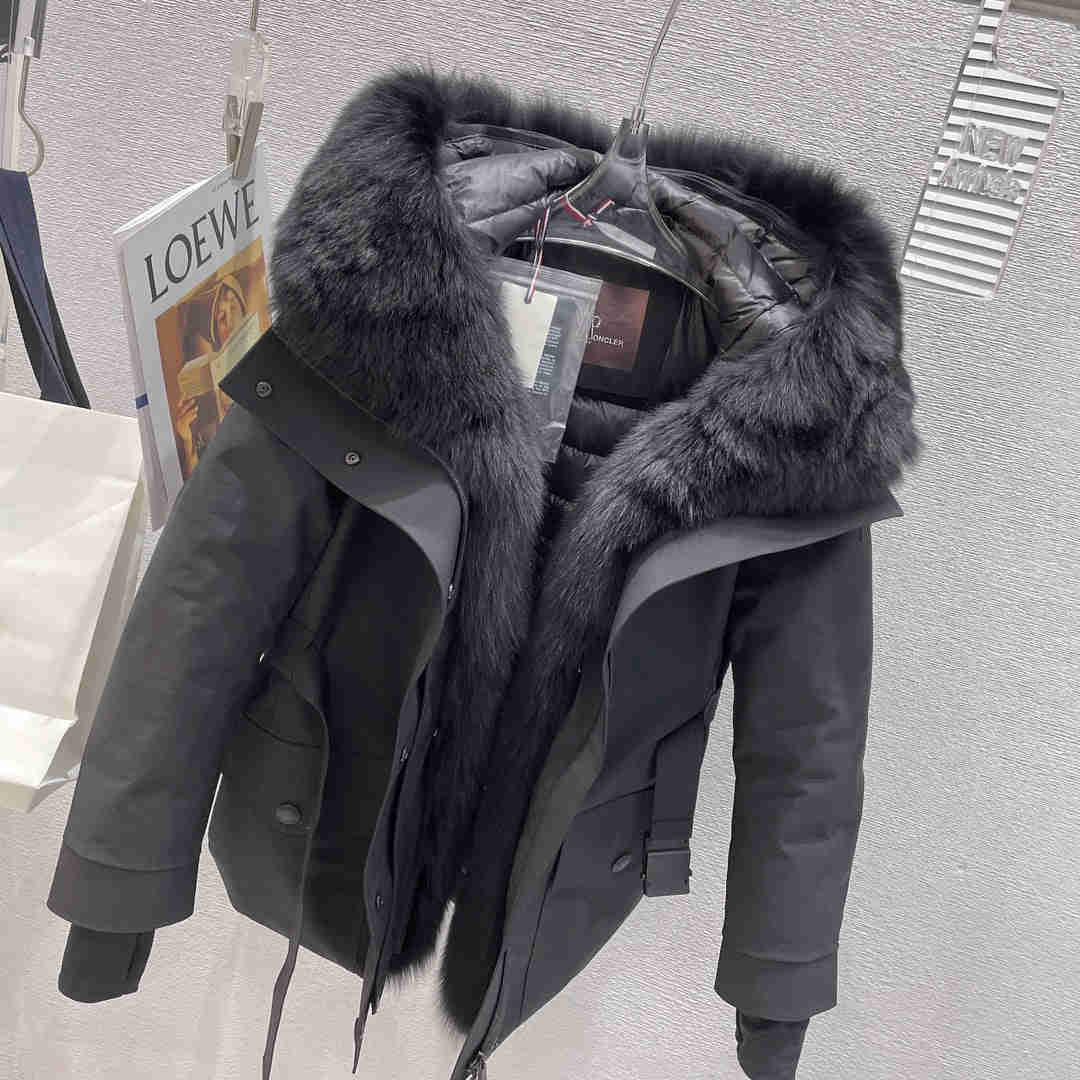 MONCR Jacket Down Hoodie FUR in 3 Colors