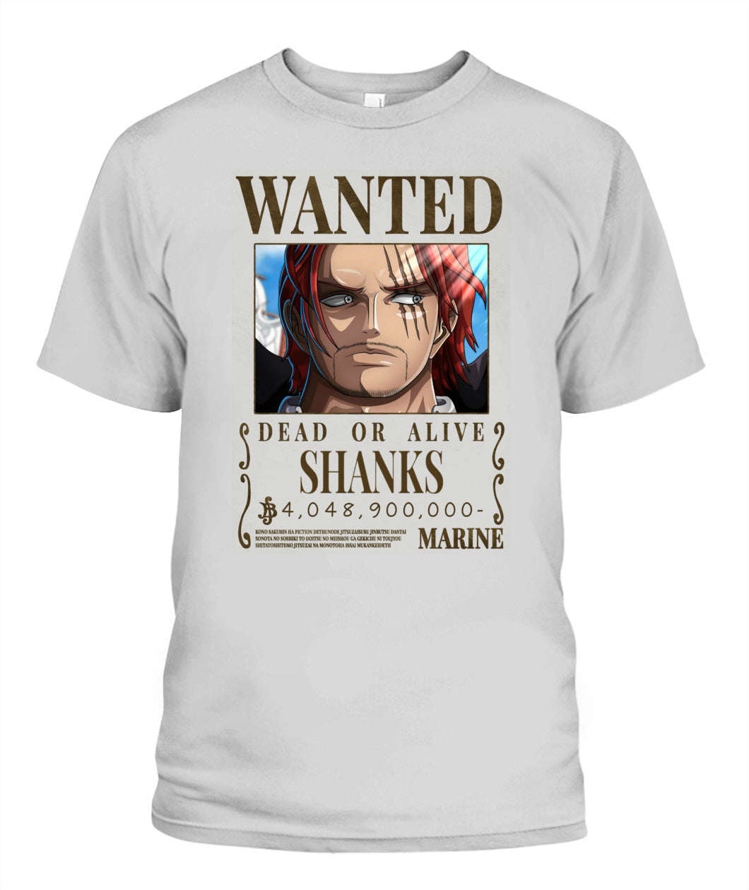 Shanks Wanted Custom Graphic Unisex T-Shirt