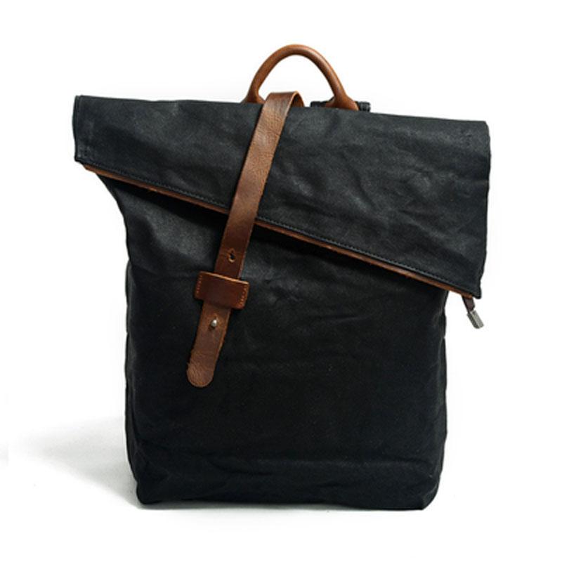 Badass Canvas Mens Travel Backpack - Durable School & Laptop Backpack