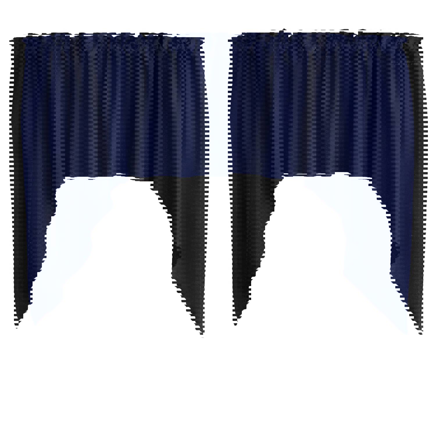 Stretch Velvet Solid Swag Window Valance - 72" Wide / 36" Tall