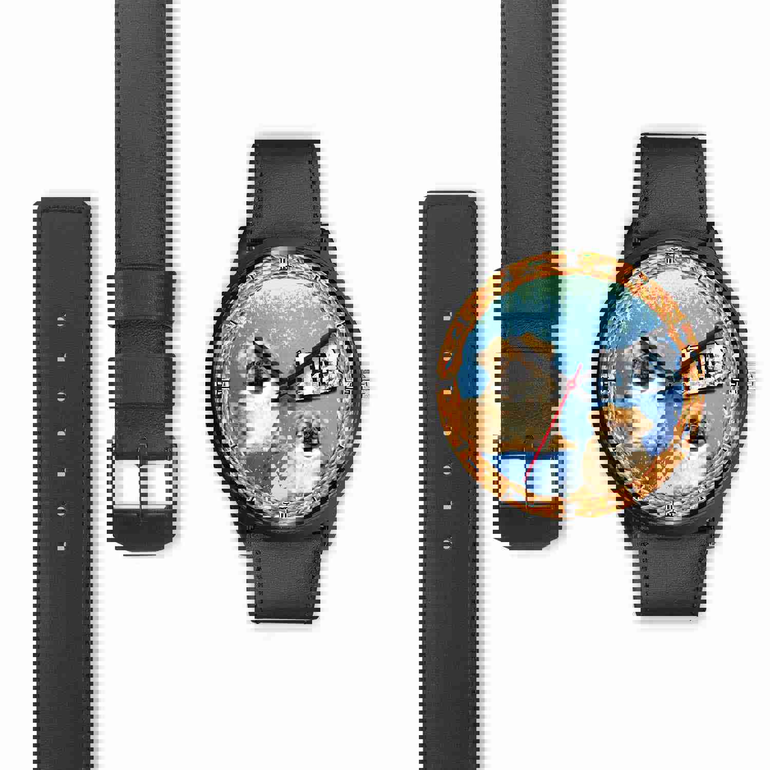 Stylish Pekingese Dog Christmas Wrist Watch for Men and Women