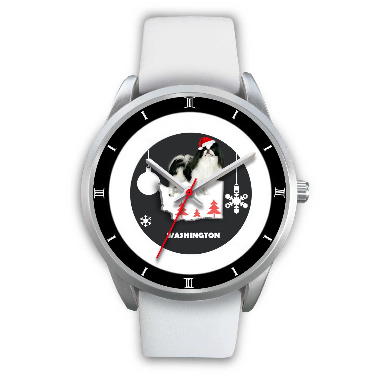 Japanese Chin Dog Washington Christmas Special Wrist Watch