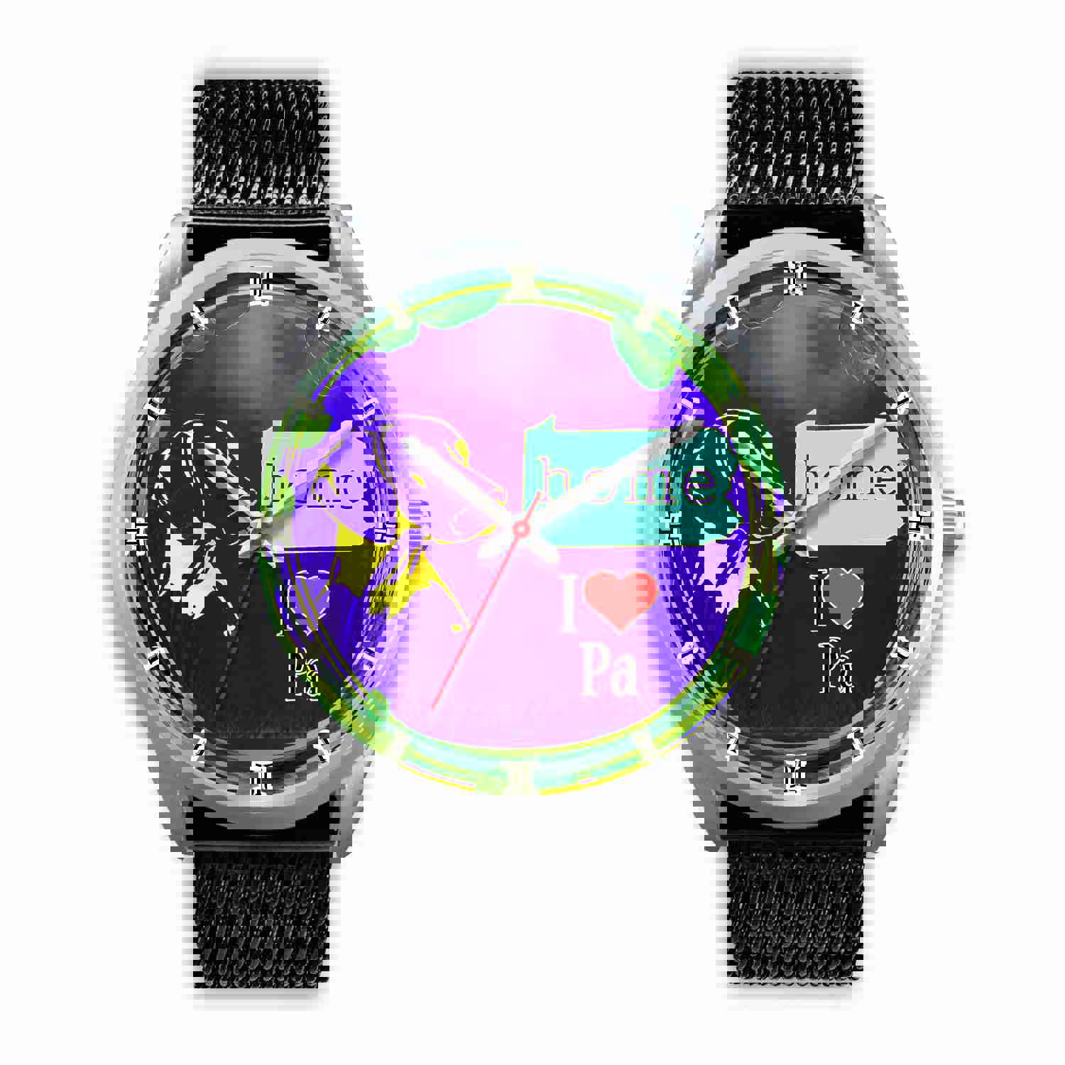 Vizsla Dog Golden Art Pennsylvania Christmas Special Wrist Watch