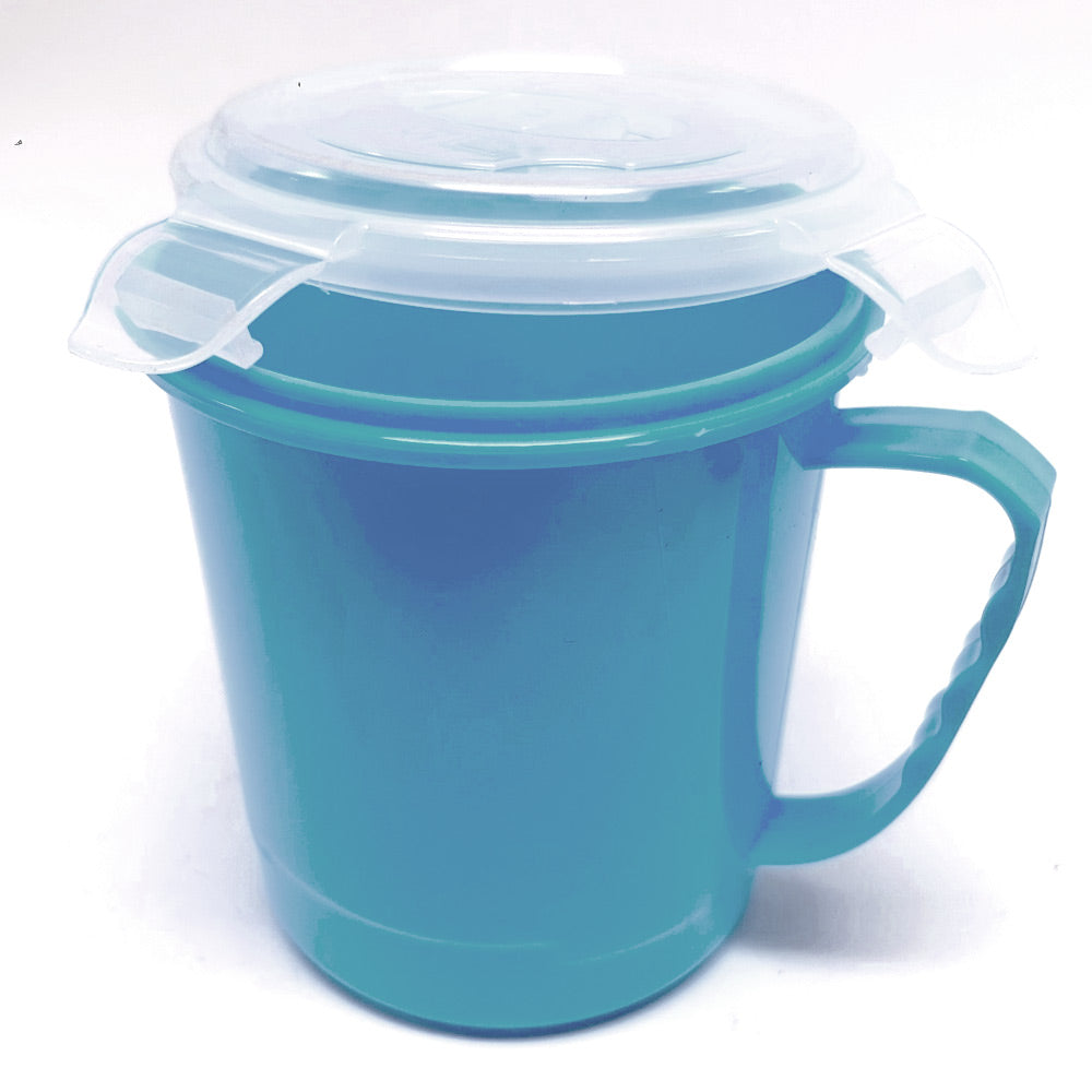 2-Pack Microwave Safe Soup Bowl with Vent Lid, 30.5oz Plastic Food Storage Container