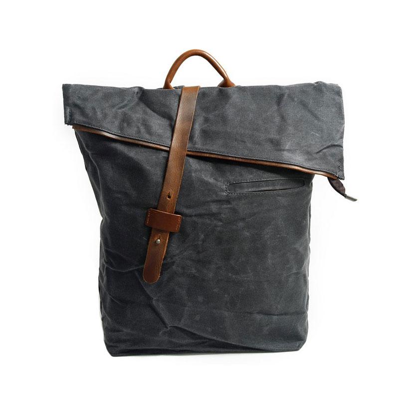 Badass Canvas Mens Travel Backpack - Durable School & Laptop Backpack