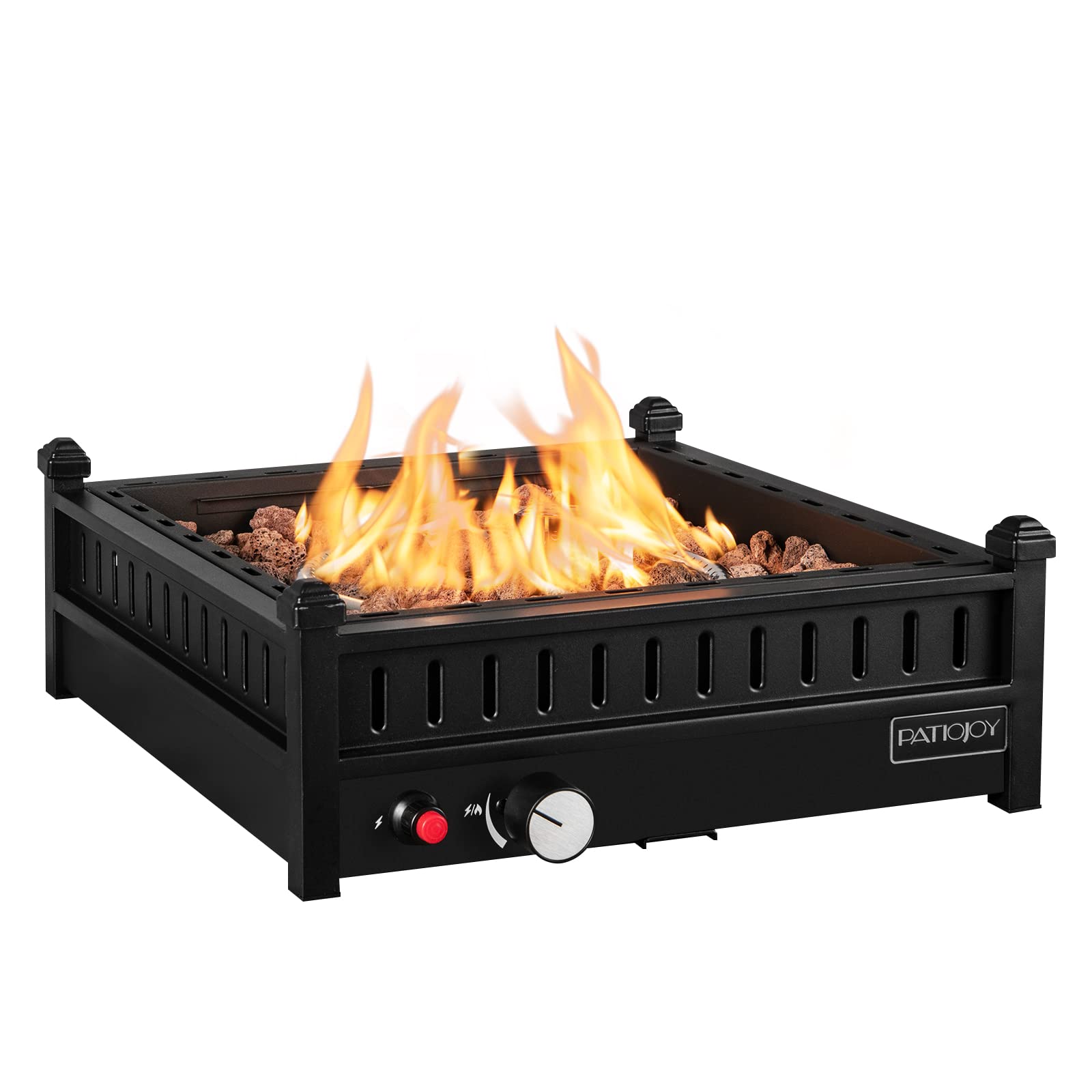Tangkula Portable Tabletop Propane Fire Pit, 40,000 BTU Table Top Fireplace with Simple Ignition System