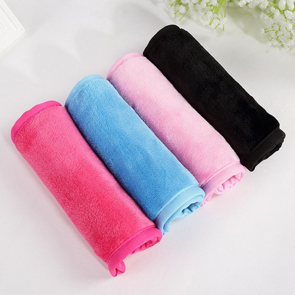 Women's Soft Reusable Microfiber Makeup Removal Face Towel - Rose Red/Black/Pink/Blue