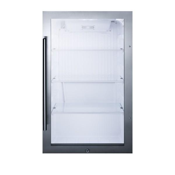 Summit SPR489OS 19 Glass 3.13 cu.ft. Indoor/Outdoor Beverage Cooler