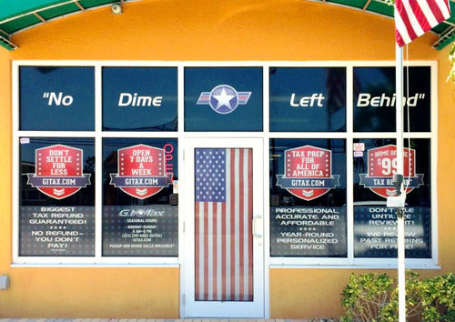 Custom Perforated Window Decals for Business Advertising